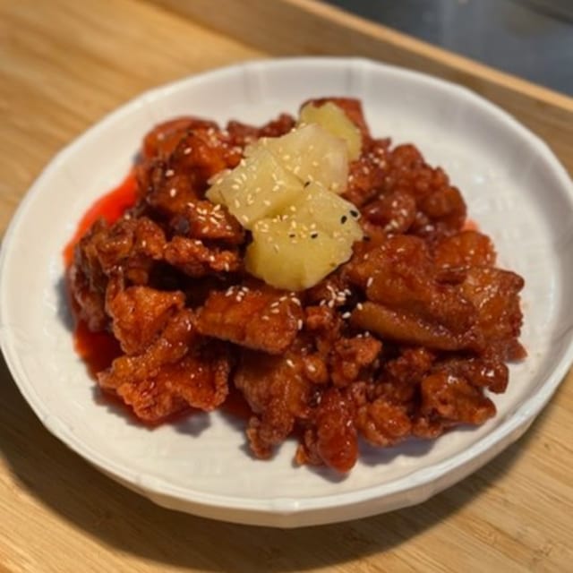 Sweet & Sour Chicken.