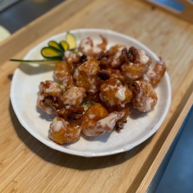 Walnut Prawns.