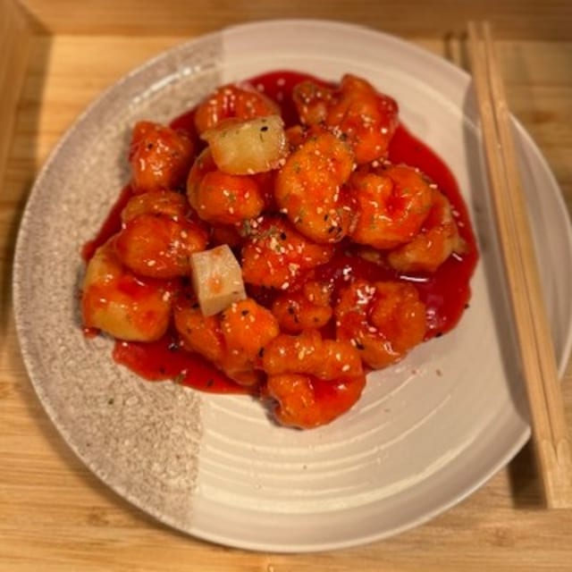 Sweet & Sour Shrimp.